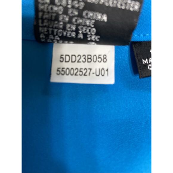 Albert Nipon Skirt Suit Ruffle Drape Front Turquoise NWOT - 12 - Picture 13 of 13